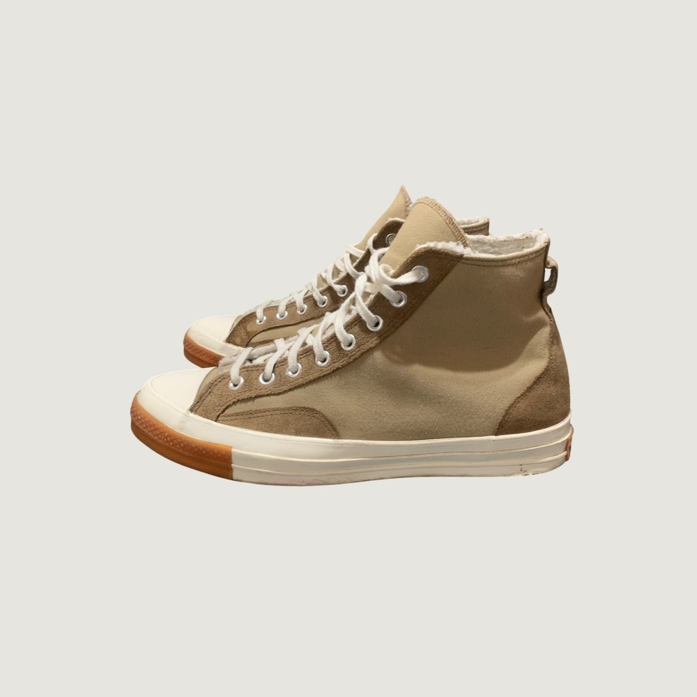 Converse Sneaker Mens 11.5 Chuck 70 Bosey Khaki Brown Sherpa A04410C High Cozy